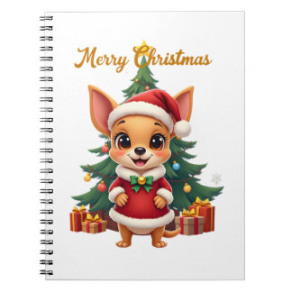 Carnet Chihuahua Dog Merry Christmas