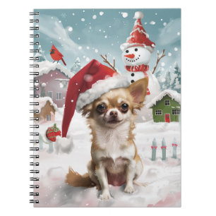 Carnet Chihuahua Winter Wonderland Christmas Joy