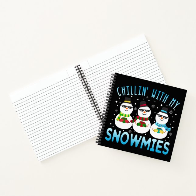Carnet Chillin drôle avec mes neiges Noël (Intérieur)