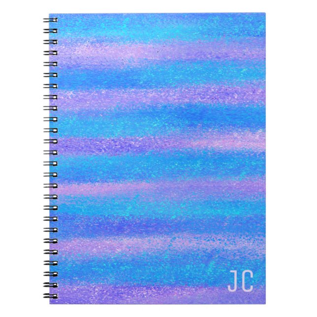 Carnet Chimie Iridescente Tirages rose Turquoise Photo (Devant)