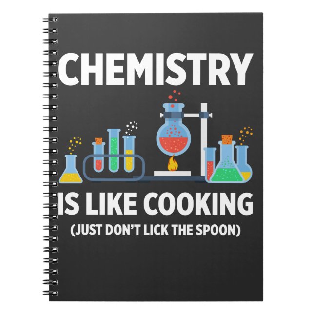 Carnet Chimie La science comme la Cuisine ne lèche pas cu (Devant)