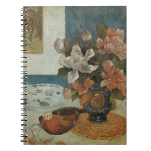 Carnet Chinois Peonies et Mandoline par Paul Gauguin