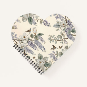 Carnet Chinoiserie Élégante Fleurs & Oiseaux