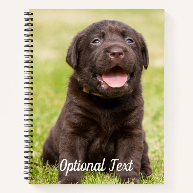 Carnet Chiot du laboratoire de chocolat (Devant)