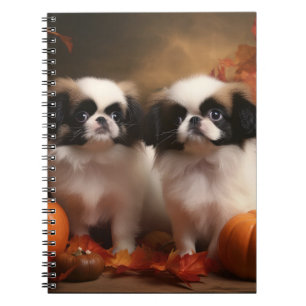Carnet Chiot japonais Chiot Automne Citrouille délice