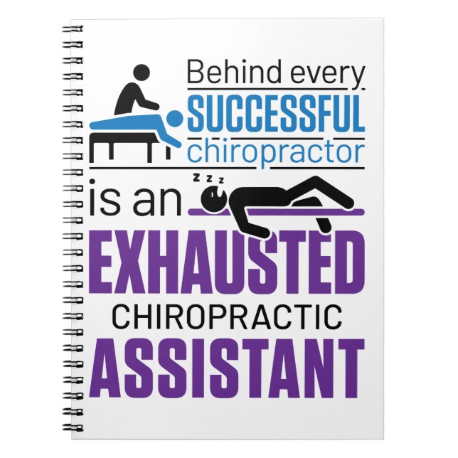 Carnet Chiropratique Assistant Chiropraticien Drôle Dire (Devant)