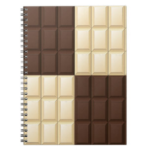 Carnet Chocolat Brown Et Blanc