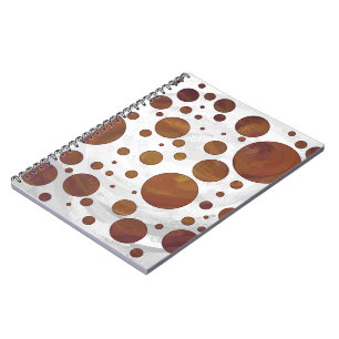 Carnet Chocolat Carmel Swirl Polka Dot