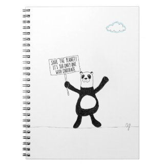 Carnet Chocolat de panda