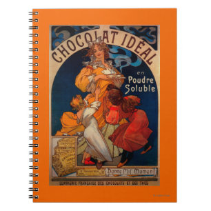 Carnet Chocolat Idéal Poster Vintage Europe