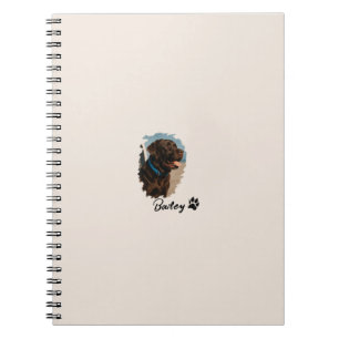 Carnet Chocolat mignon Labrador Chien - Bailey Cadeau p