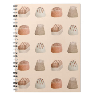 Carnet Chocolates Watercolor Pattern Notebook