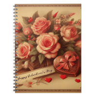 Chocolats et fleurs de la Saint-Valentin vintage