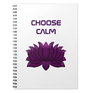 Carnet Choisissez Fleur de Lotus Violet Calme