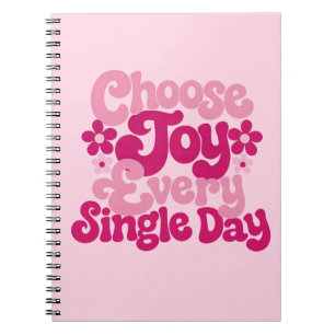 Carnet Choisissez la joie chaque jour Rose