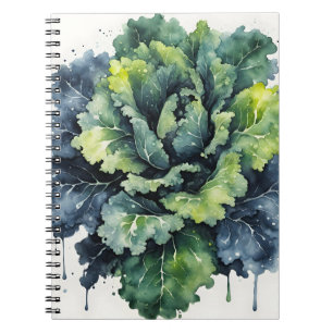 Carnet Chou frisé - Fleurs à l'aquarelle