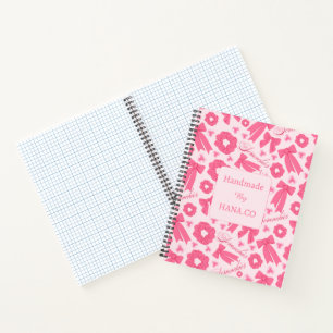 Carnet Chouchous Rose Fille Motif Accessoire de Cheveux M