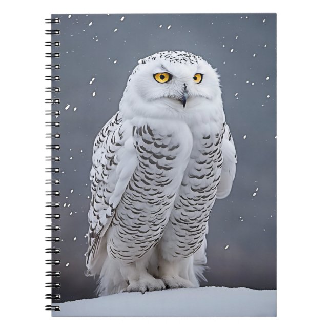Carnet Chouette Neige Sur Neige (Devant)