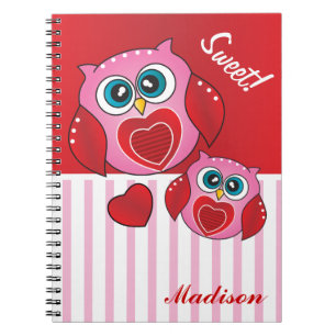 Carnet Chouette Saint-Valentin