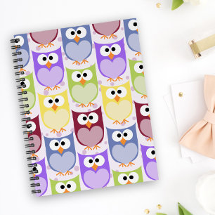 Carnet Chouettes mignonnes, Chouette Motif, Chouettes pou
