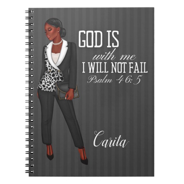Carnet Chrétien Inspirant Pour Les Femmes Noires (Devant)