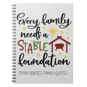 Carnet Christian Christmas Religieux Funny Family Citatio