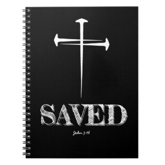 Carnet Christian SAVED avec 3 Croix à ongles