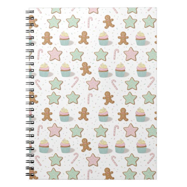 Carnet Christmas Bakery Treats Pattern (Devant)