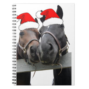 Carnet Christmas Horses