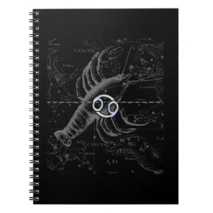 Carnet Chrome comme Cancer Zodiac Connexion Hevelius