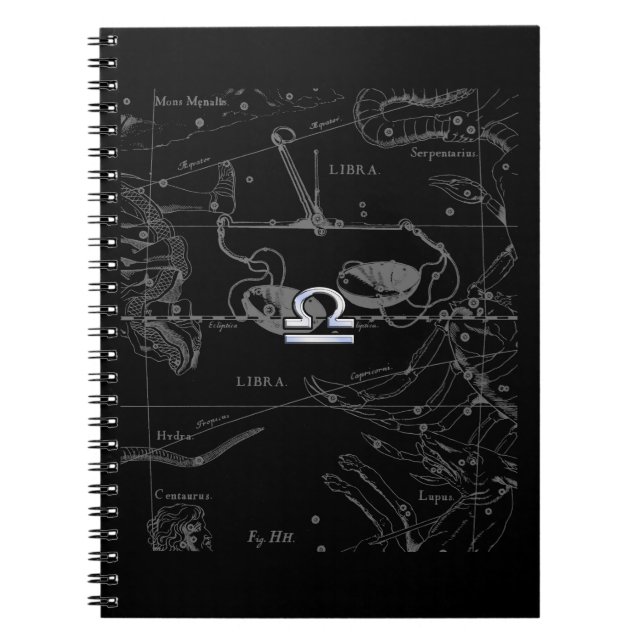 Carnet Chrome like Libra Zodiac (Devant)