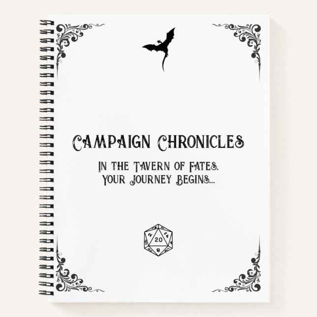 Carnet chronique de la campagne D&D (Devant)