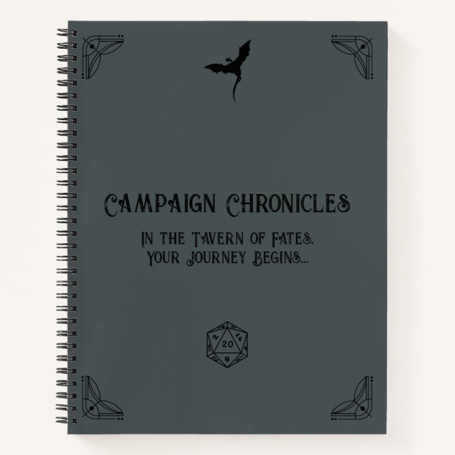 Carnet chronique de la campagne D&D (Devant)