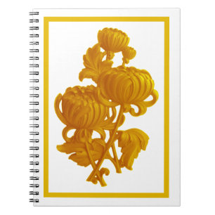 Carnet Chrysanthème jaune