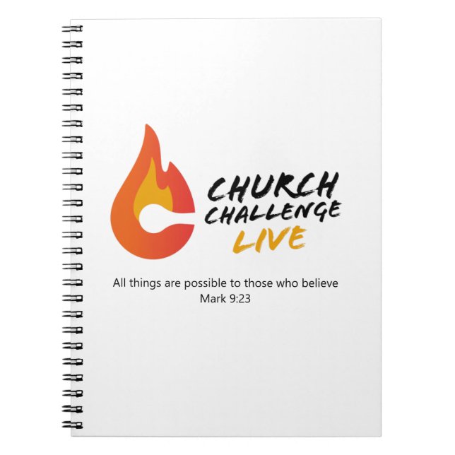 Carnet Church Challenge TOUTES LES CHOSES SONT POSSIBLES (Devant)