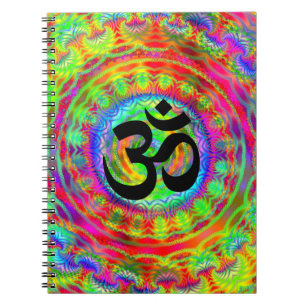 Carnet Cible Tiedye avec symbole Om