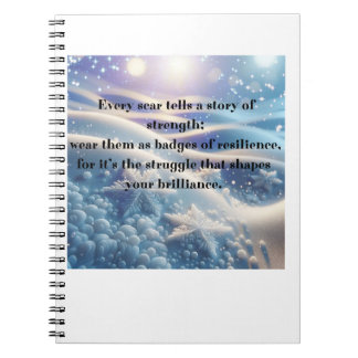 Carnet Cicatrices en étoiles - Affirmation de résilience