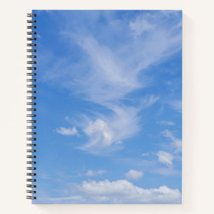 Carnet Ciel Bleu Avec Nuages Agités