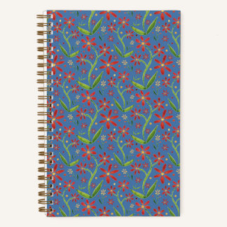 Carnet Ciel Bleu | Marguerites Aquarelles Dansantes