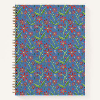 Carnet Ciel Bleu | Marguerites Aquarelles Danseuses