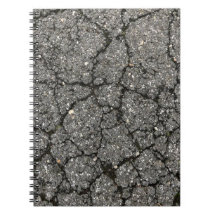 Carnet Ciment de pavage de rue d'asphalte noir