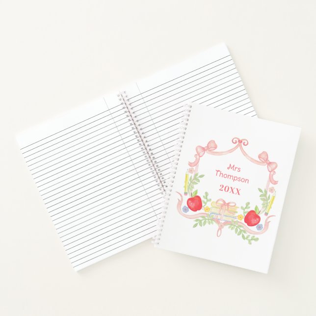 Carnet Cimetière scolaire personnalisé | Enseignant en cl (Intérieur)