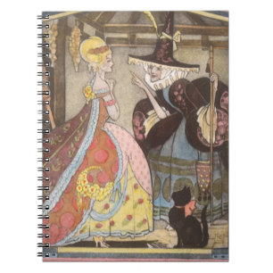 Carnet Cinderella and Fairy Godmother, Vintage Fairy Tale