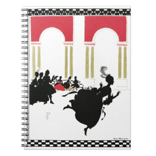 Carnet CINDERELLA SILHOUETTE par Rackham Spiral Notebook