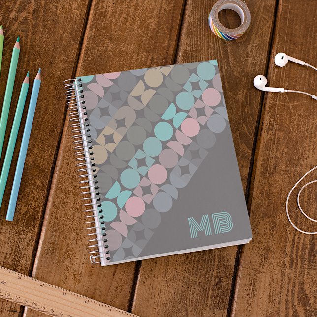 Carnet Circles Abstraits de divertissement personnalisés  (Créateur téléchargé)