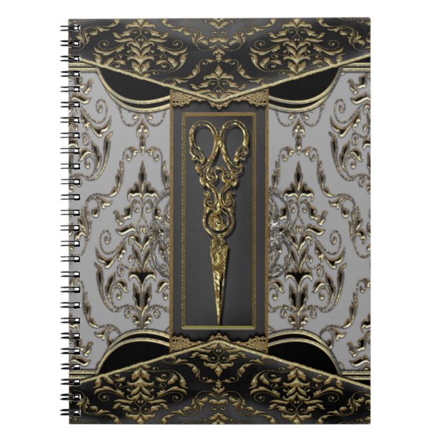 Carnet Ciseaux Antiqued par Hazlehurst purs snob (Devant)