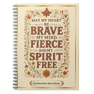 Carnet Citation d'affirmation de la Bohême libre Art
