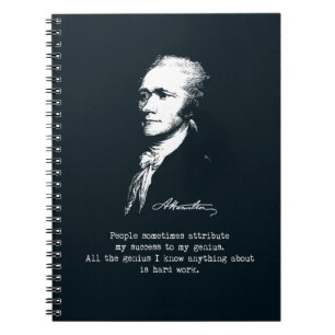 Carnet Citation d'Alexander Hamilton. Succès, génie