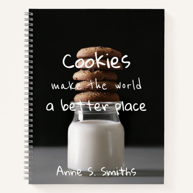 Carnet Citation de cookie amusante / Personnalisée (Devant)