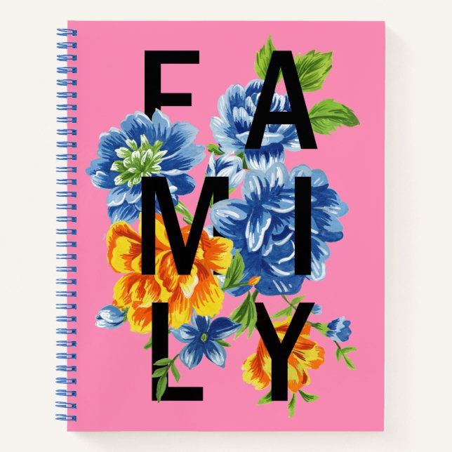 Carnet Citation de famille florale (Devant)